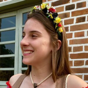 Tiara de flores tipica alemã