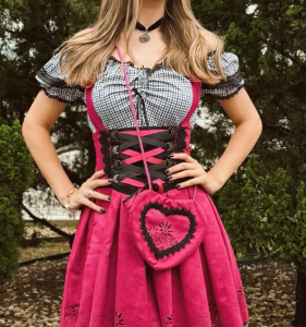 Eva Atelier Trajes Típicos 7 Saia de Suspensório Frida - Corte a laser
